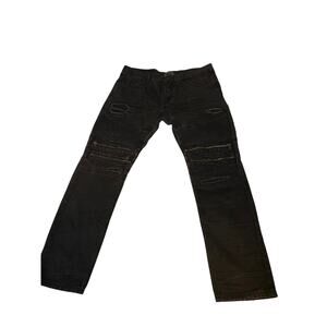 Smoke Rise Mens Black Skinny Jeans size 40/32